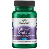 Swanson - Lithium Orotate, 5mg - 60 vcaps - Nutri.se